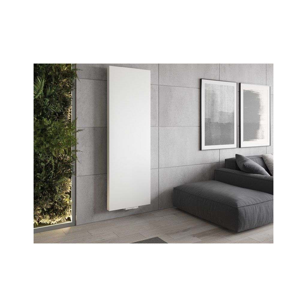 Mexen Flat VS20S, panelový radiátor, 1400 x 400 mm, spodné stredové pripojenie, 712 W, biela, W6VS20S-140-040-00
