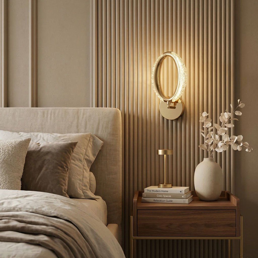 Toolight G171-W Gold – lampa pri posteli alebo v obývačke, zlatý interiérový akcent