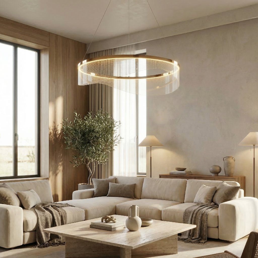 Toolight G145-CP Gold – LED 30 W, svetelný efekt cez vlnitý panel v interiéri
