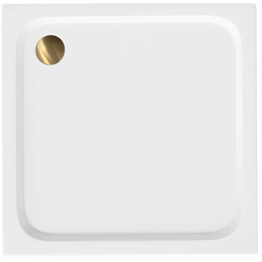 Rea Belmond akrylová sprchová vanička štvorcová biela 900×900 mm – celkový pohľad