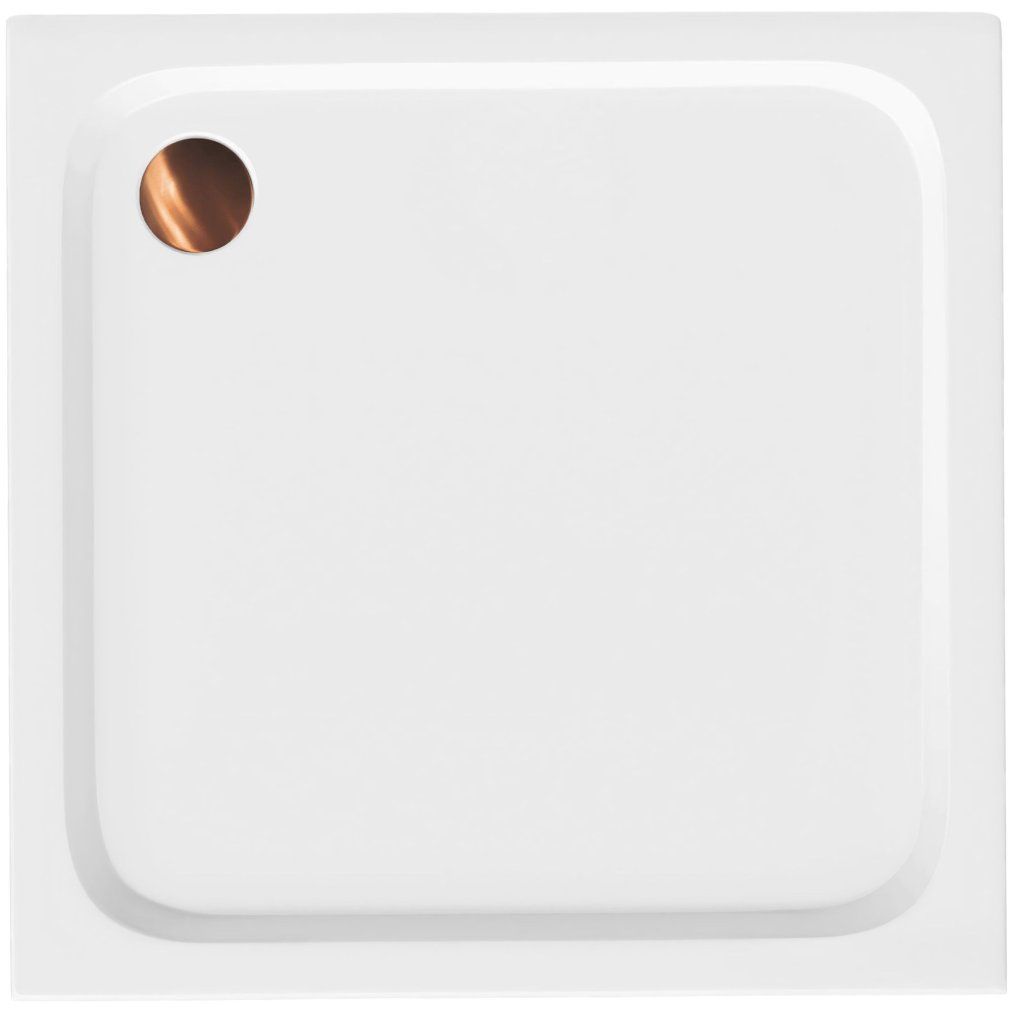 Rea Belmond akrylová sprchová vanička štvorcová biela 900×900 mm – celkový pohľad