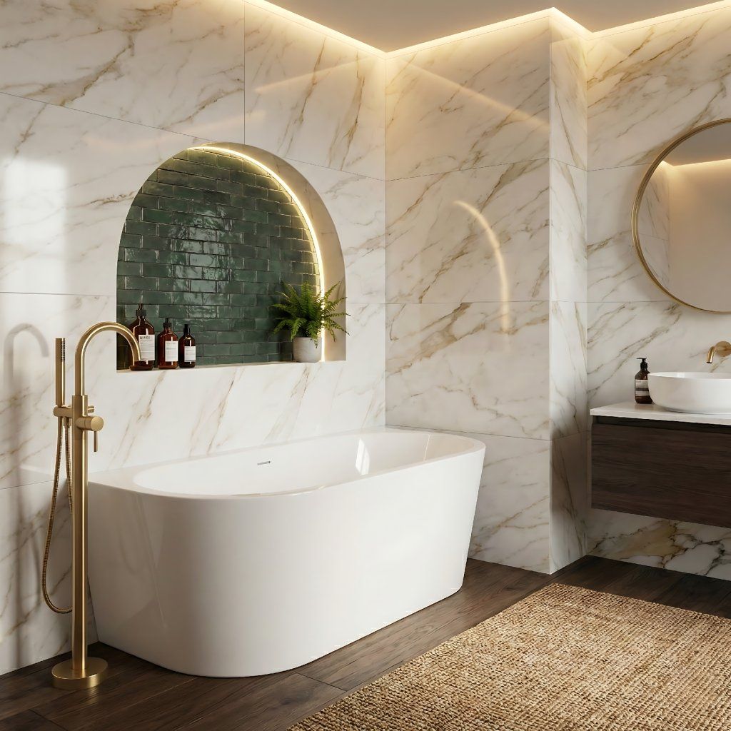 Rea Olimpia – akrylový biely povrch, hladká plocha, odolnosť voči škrabancom