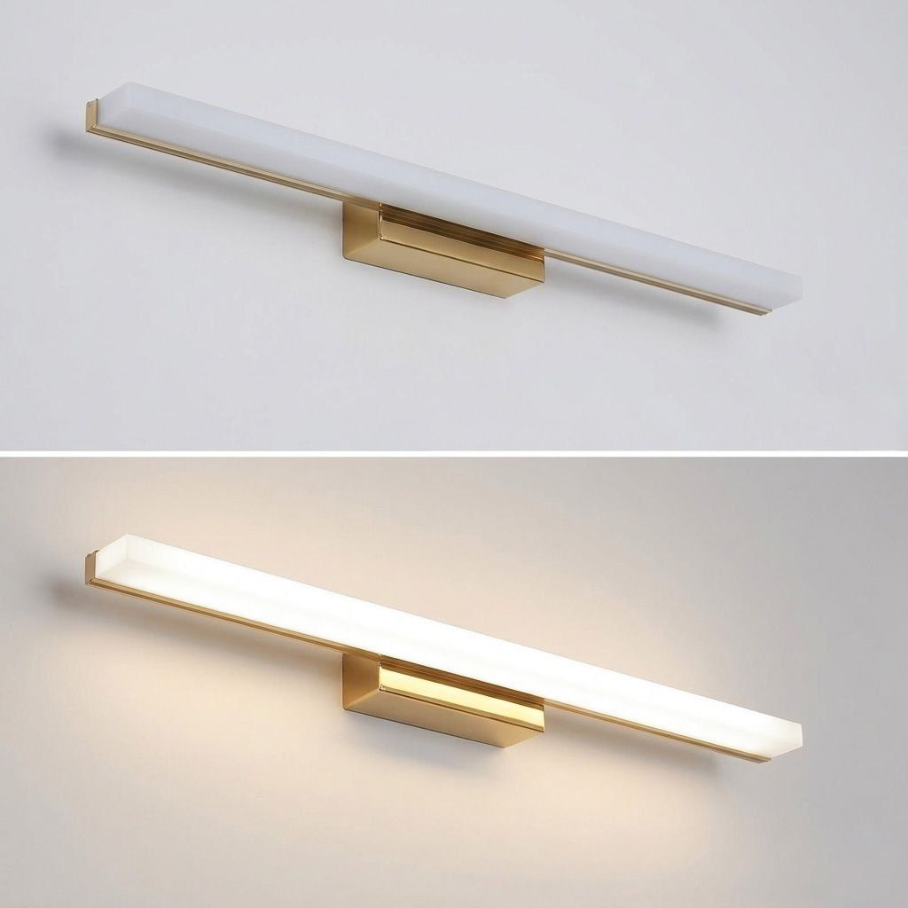 Toolight APP1849-1W Gold – mliečne tienidlo, rovnomerná svetelná línia, LED 9 W