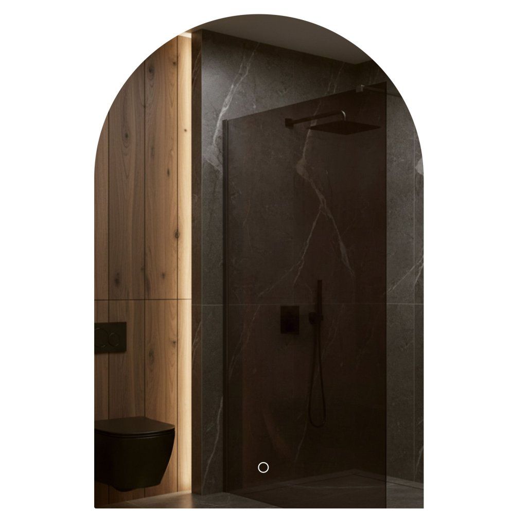 Rea Top LED zrkadlo zaoblený oblúk 600x900 mm – celkový pohľad