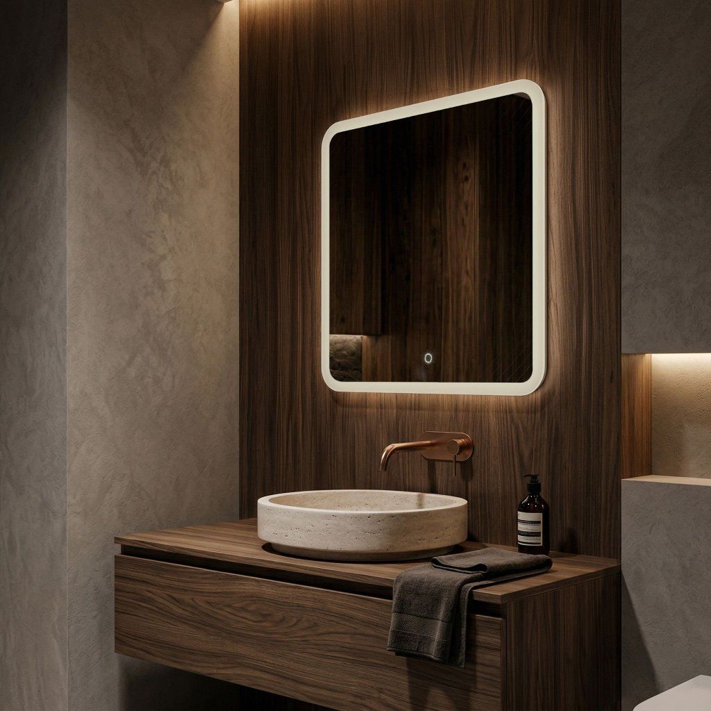 Rea Top-2 – detail 3 cm mliečneho LED rámika po obvode štvorca