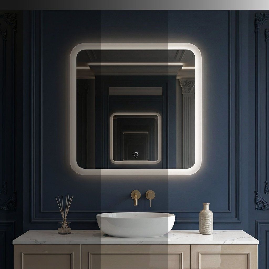 Rea Top-2 – stmievanie LED rámika, atmosféra kúpeľne