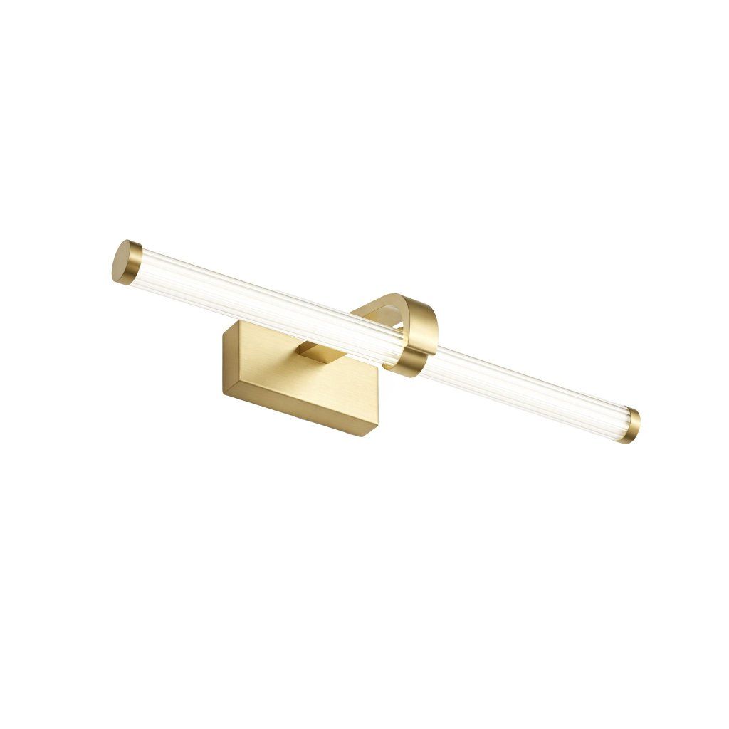 Toolight APP1885-1W zlatá matná hliníková LED nástenná lampa lineárna 400 mm – celkový pohľad