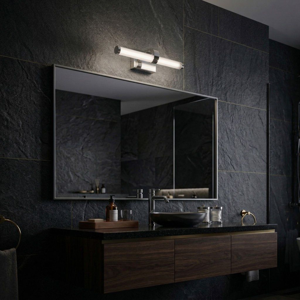 Toolight APP1881-1W – LED 9 W, 4000 K, chrómová transparentná línia, svetelný efekt