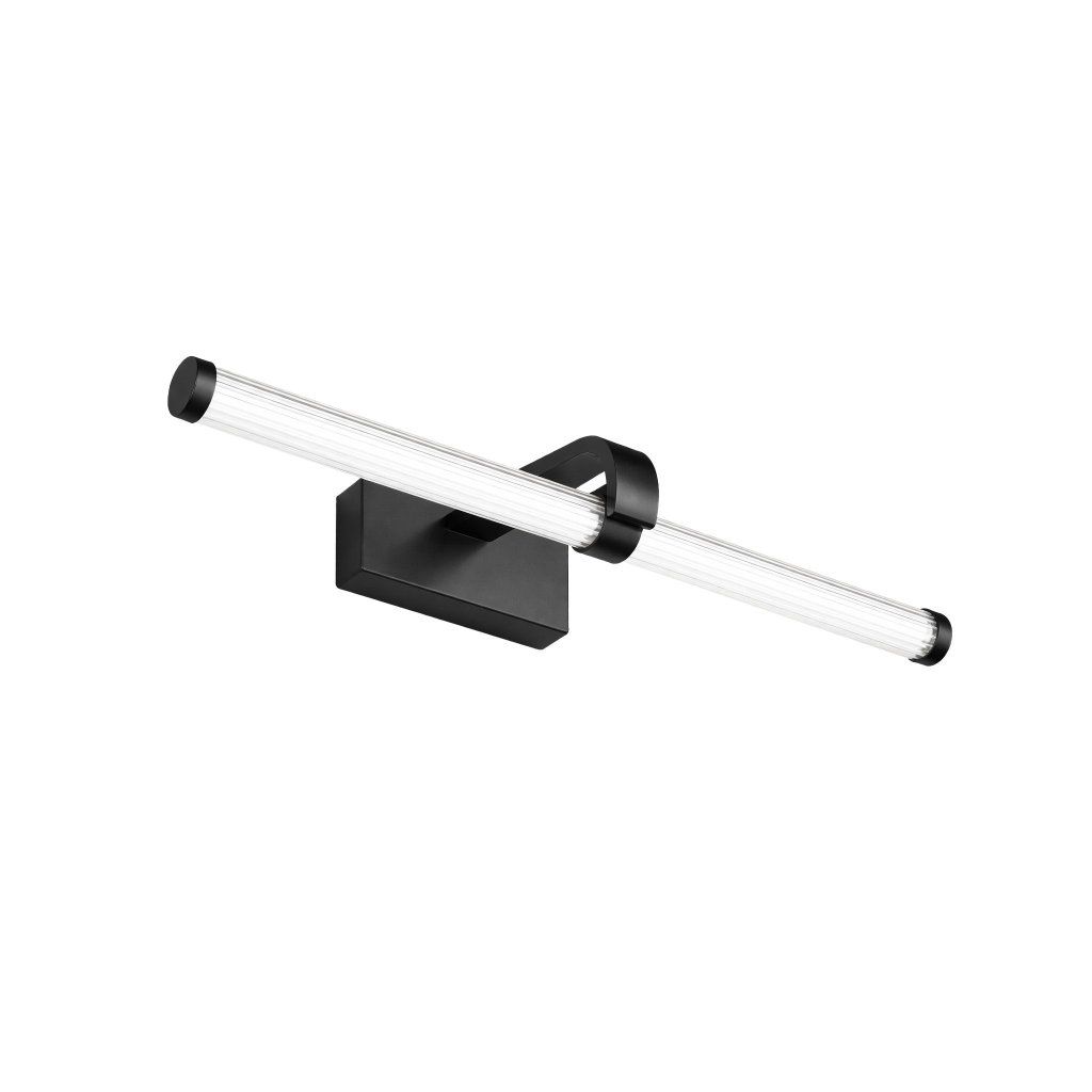 Toolight APP1887-1W čierna hliníková LED nástenná lampa lineárna 400 mm – celkový pohľad