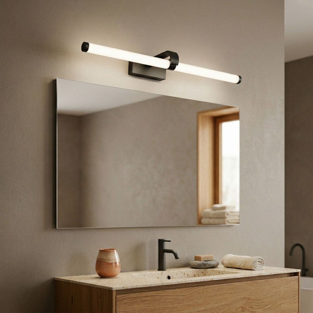 Toolight APP1888-1W – LED 13 W, 4000 K, svetelný efekt čiernej lineárnej lampy