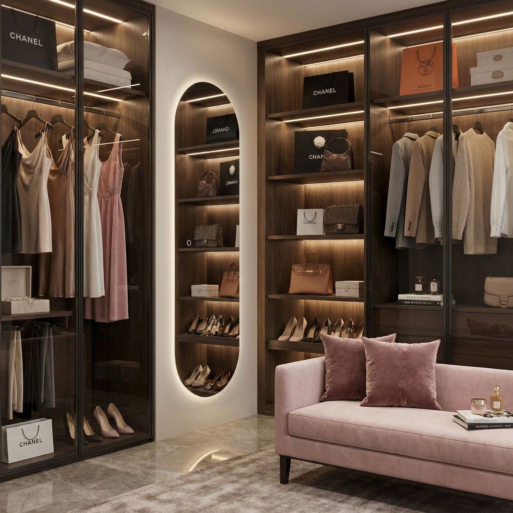 Rea MOL-OV – neutrálna biela LED žiara, výber oblečenia pri zrkadle