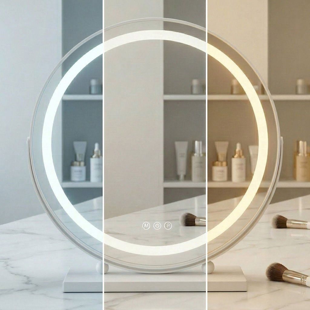 Make-Up White – detail troch farebných teplôt LED osvetlenia