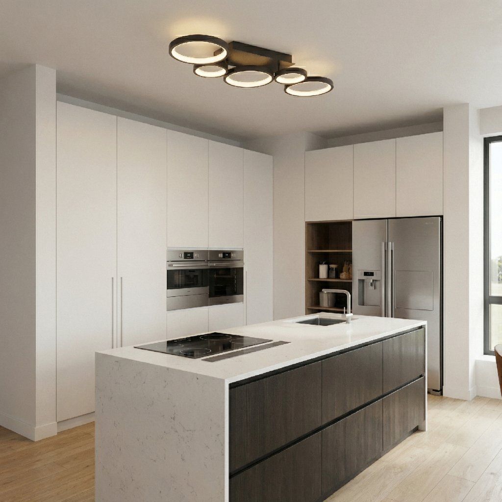 Toolight APP1923-CP Black stropná – lampa v modernom interiéri nad jedálenský stôl