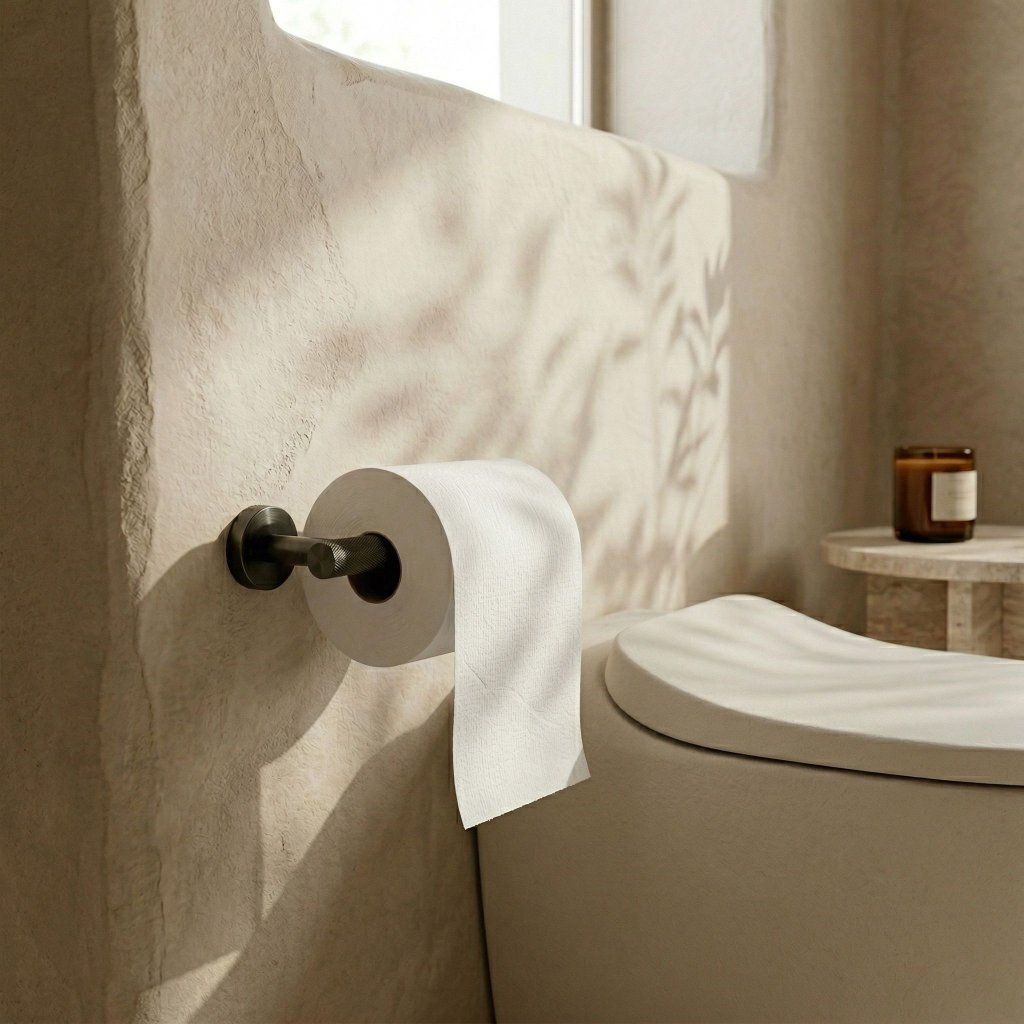 Rea Modern 6611 – grafitový držiak na TP v modernej kúpeľni, kolekcia Modern Rea