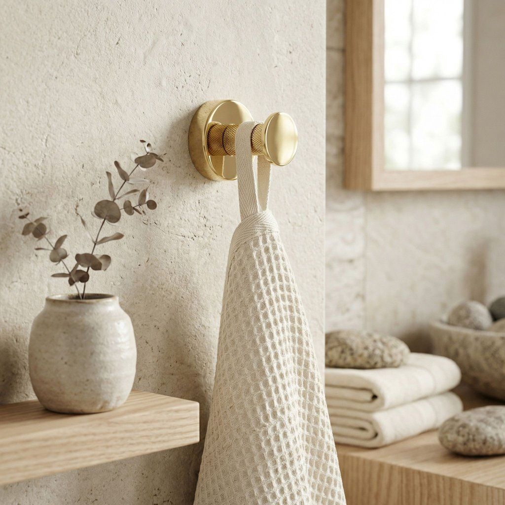 Rea Modern 6606A zlatá – kovová konštrukcia, montáž na stenu v kúpeľni