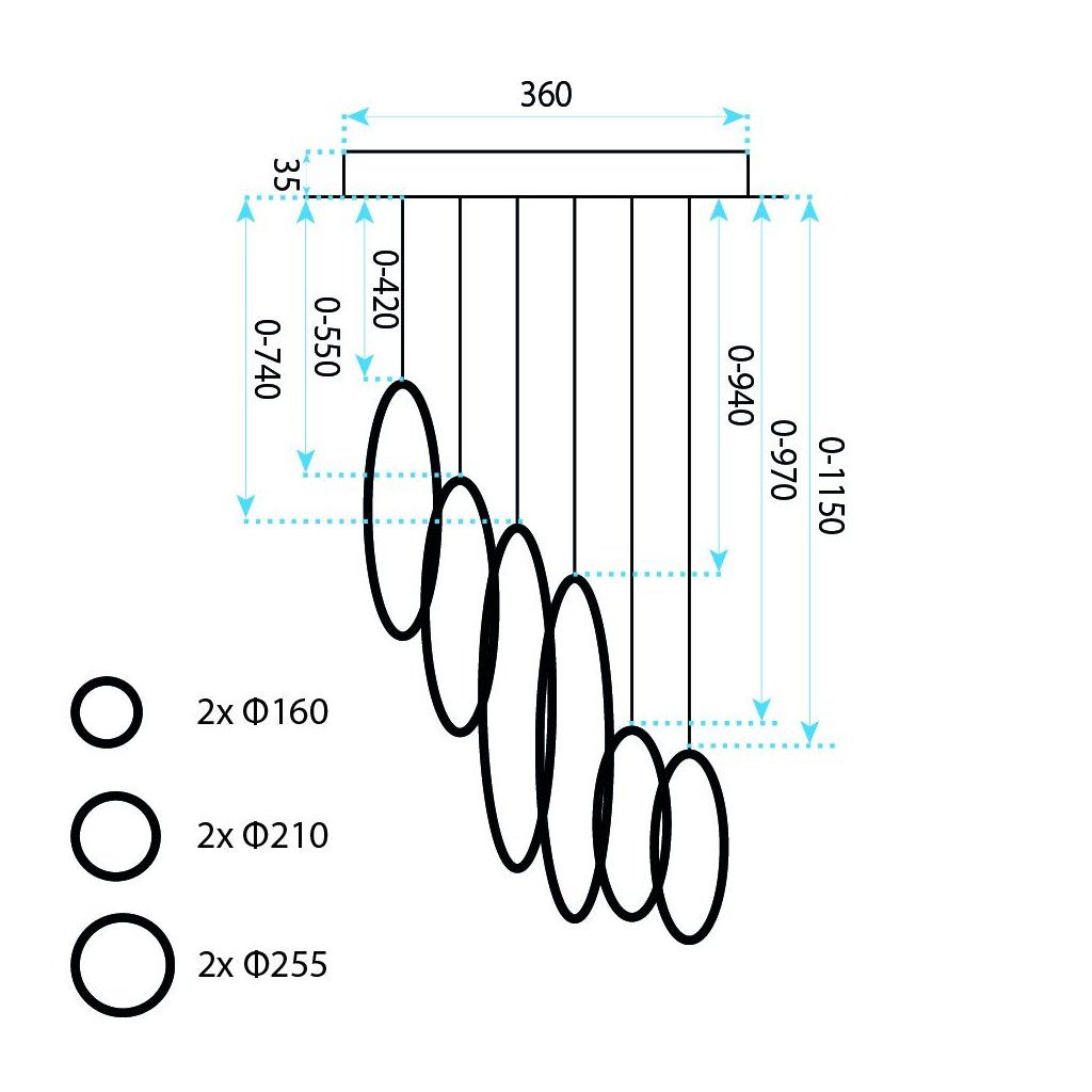 Toolight APP1921-CP Black – nastaviteľná výška, lampa v loftovom interiéri