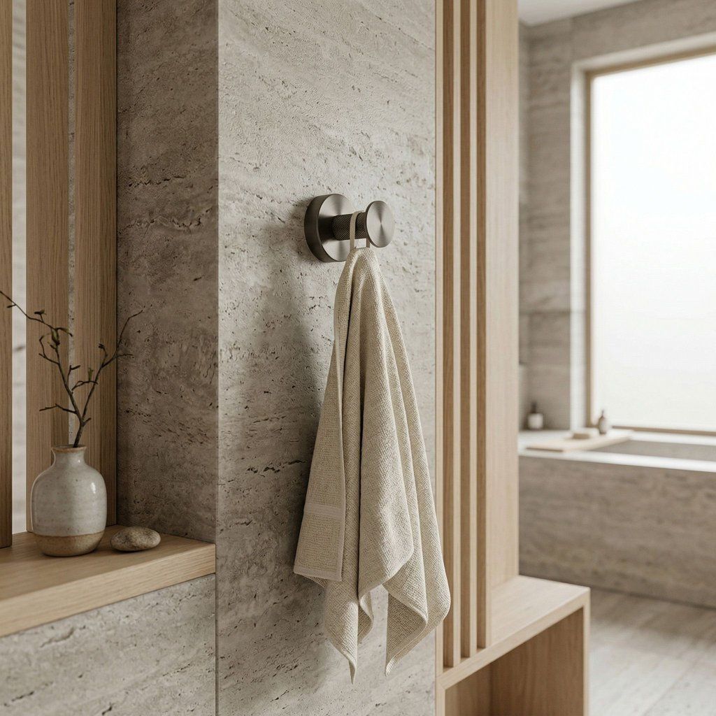 Rea Modern 6606A – grafitový vešiak v modernej kúpeľni, séria Modern Rea