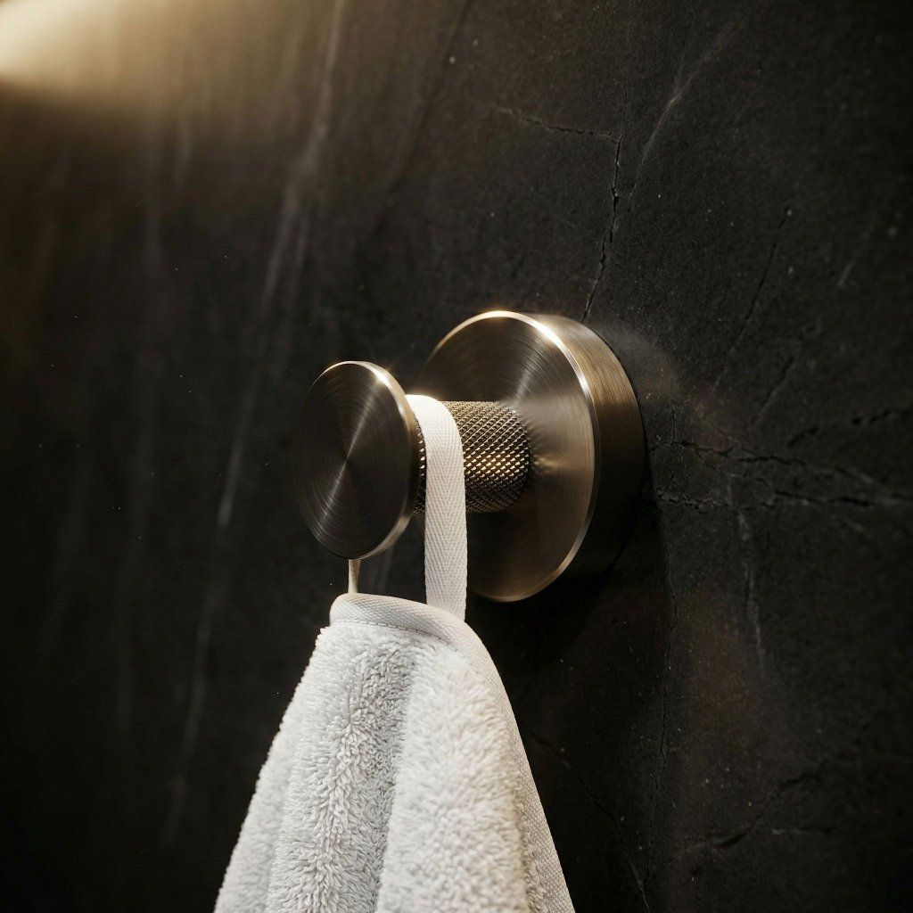 Rea Modern 6606A – detail vrubkovanej textúry drieku a grafitovej titánovej povrchovej úpravy