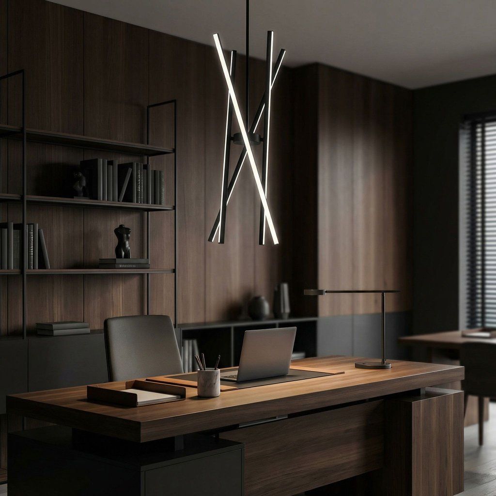 Toolight APP1929-CP Black – integrovaný LED 40 W, svetelný efekt v interiéri