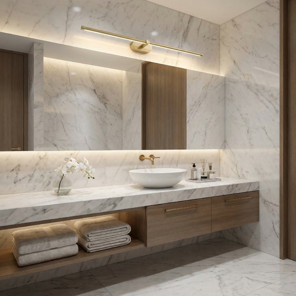 Toolight APP1894-1W – lampa nad veľkým zrkadlom, šatník alebo kúpeľňa