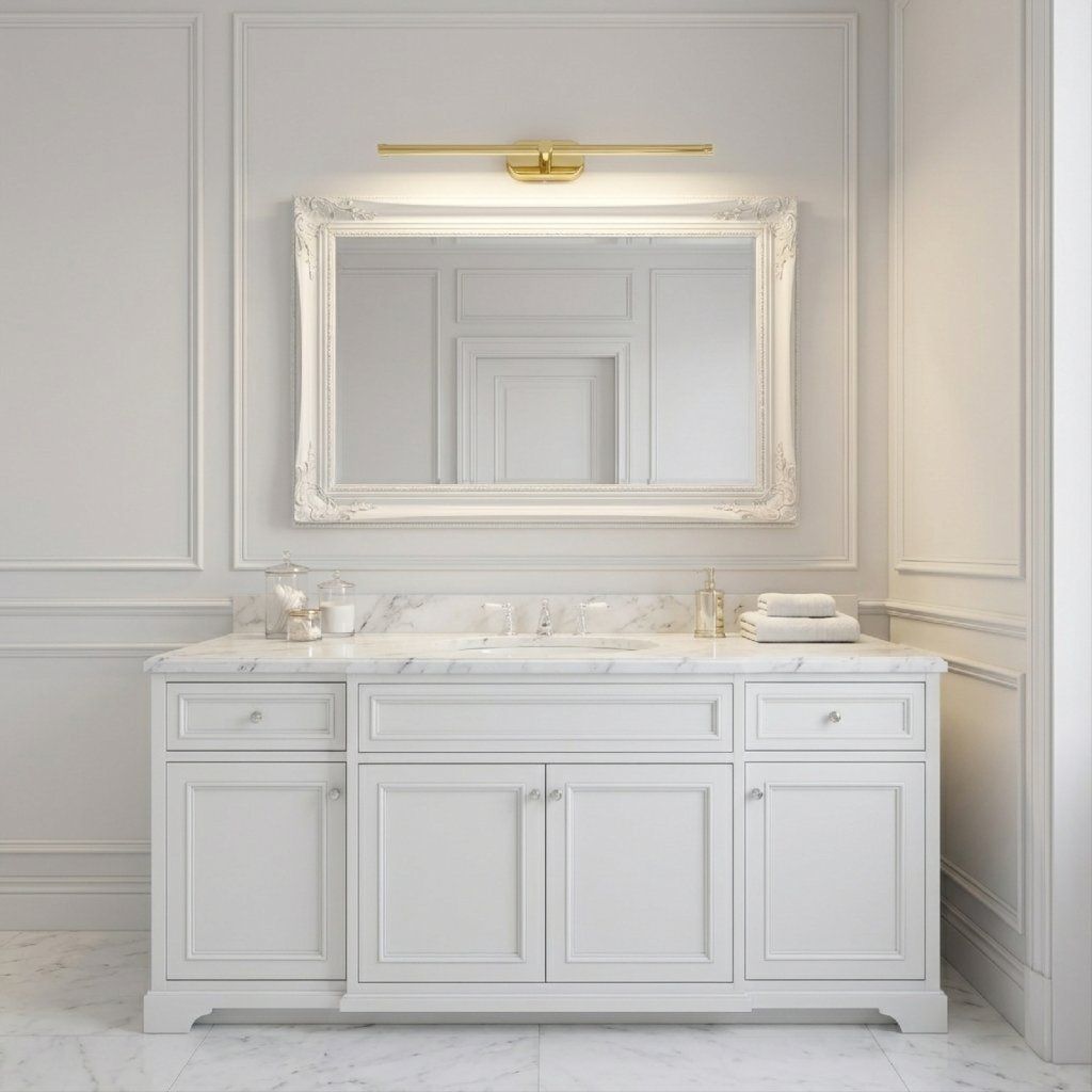 Toolight APP1890-1W zlatá lesklá LED nástenná lampa lineárna 600 mm – celkový pohľad