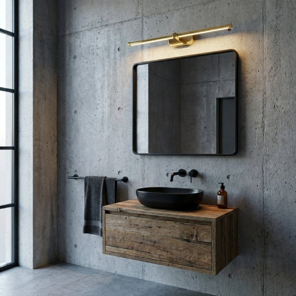 Toolight APP1890-1W – zlatá lesklá lineárna lampa v glamour kúpeľni alebo spálni