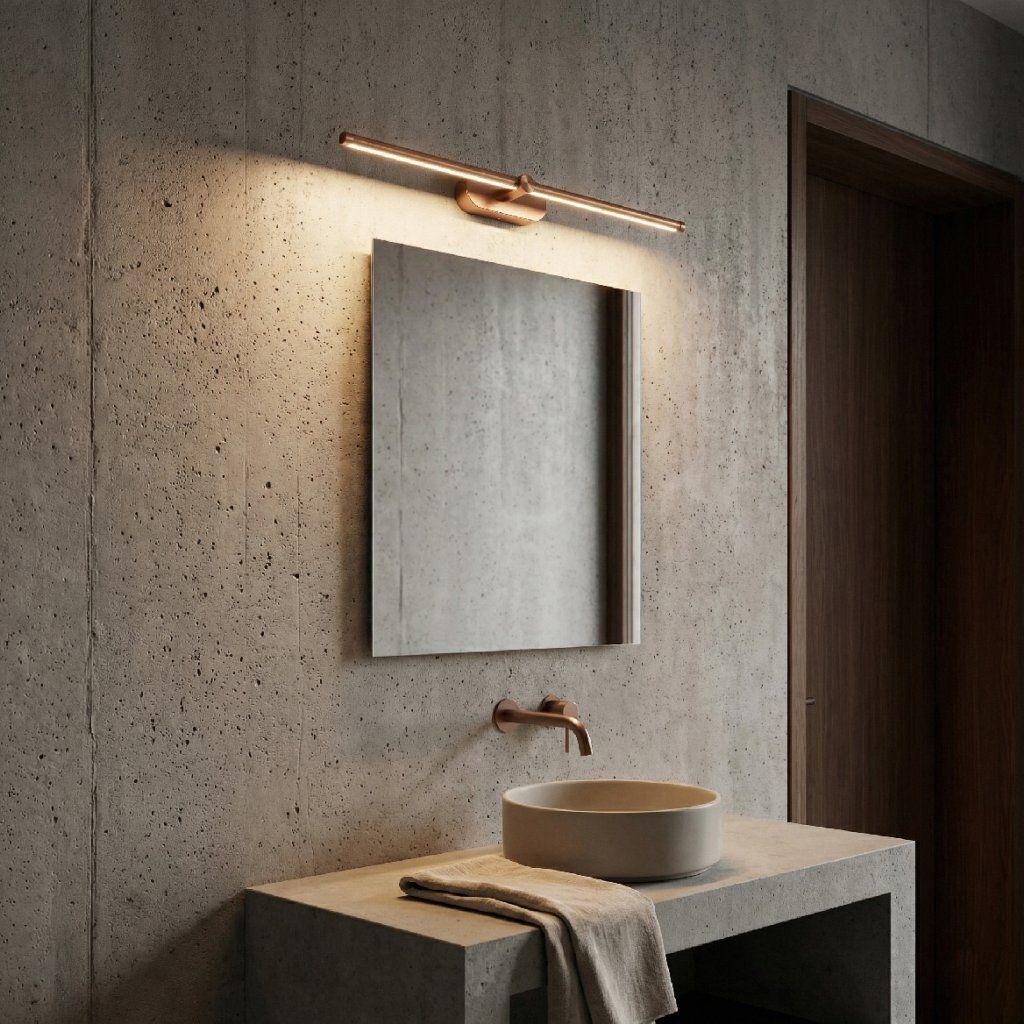 Toolight APP1896-1W – lampa nad zrkadlom alebo obrazom, medenej akcent na stene