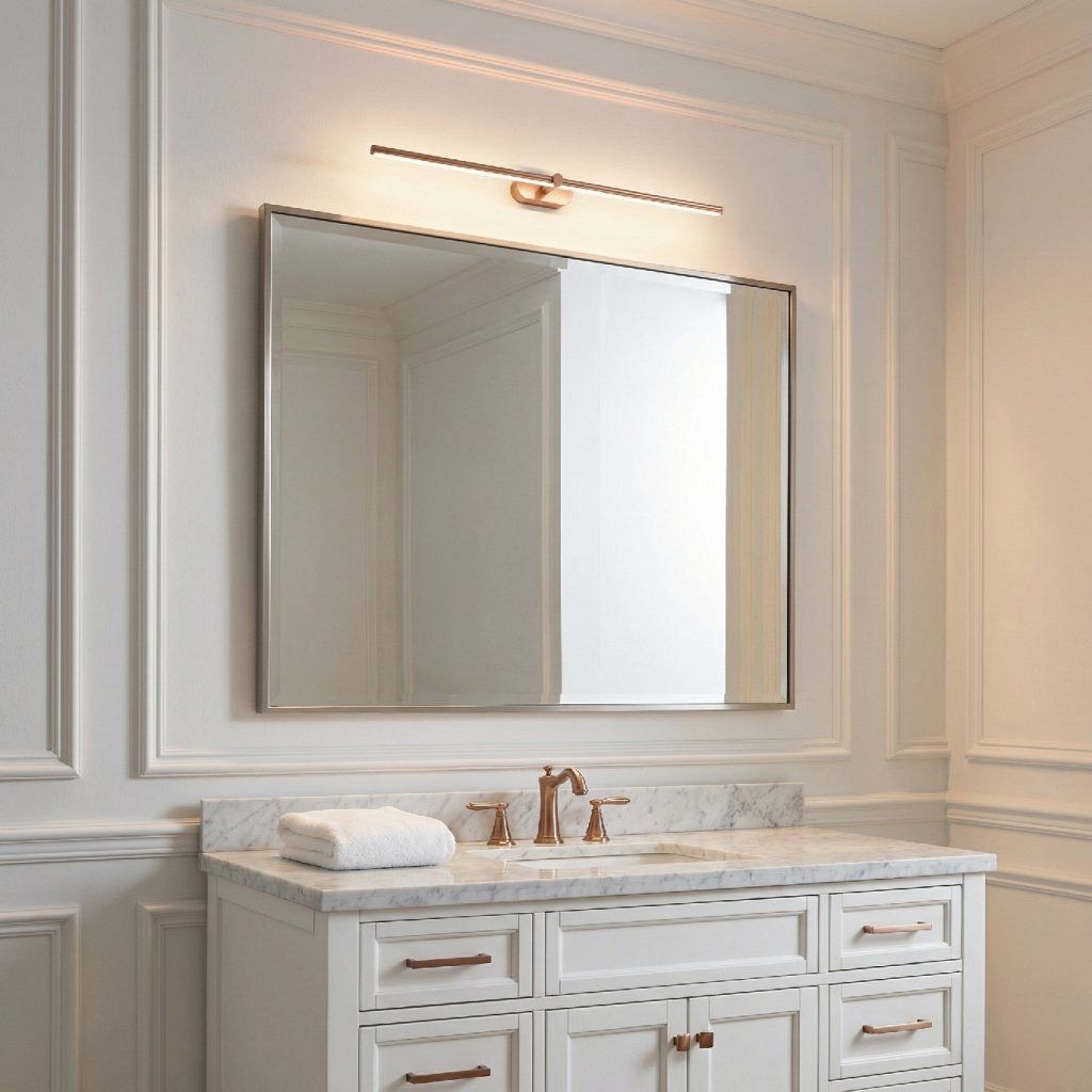 Toolight APP1897-1W medená matná LED nástenná lampa lineárna 800 mm – celkový pohľad