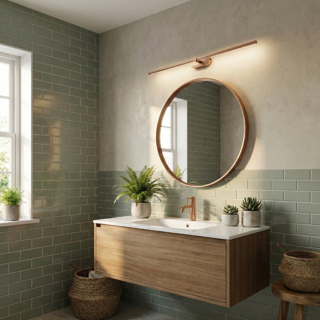 Toolight APP1897-1W – medenej lampa nad zrkadlom, kúpeľňa alebo predsieň