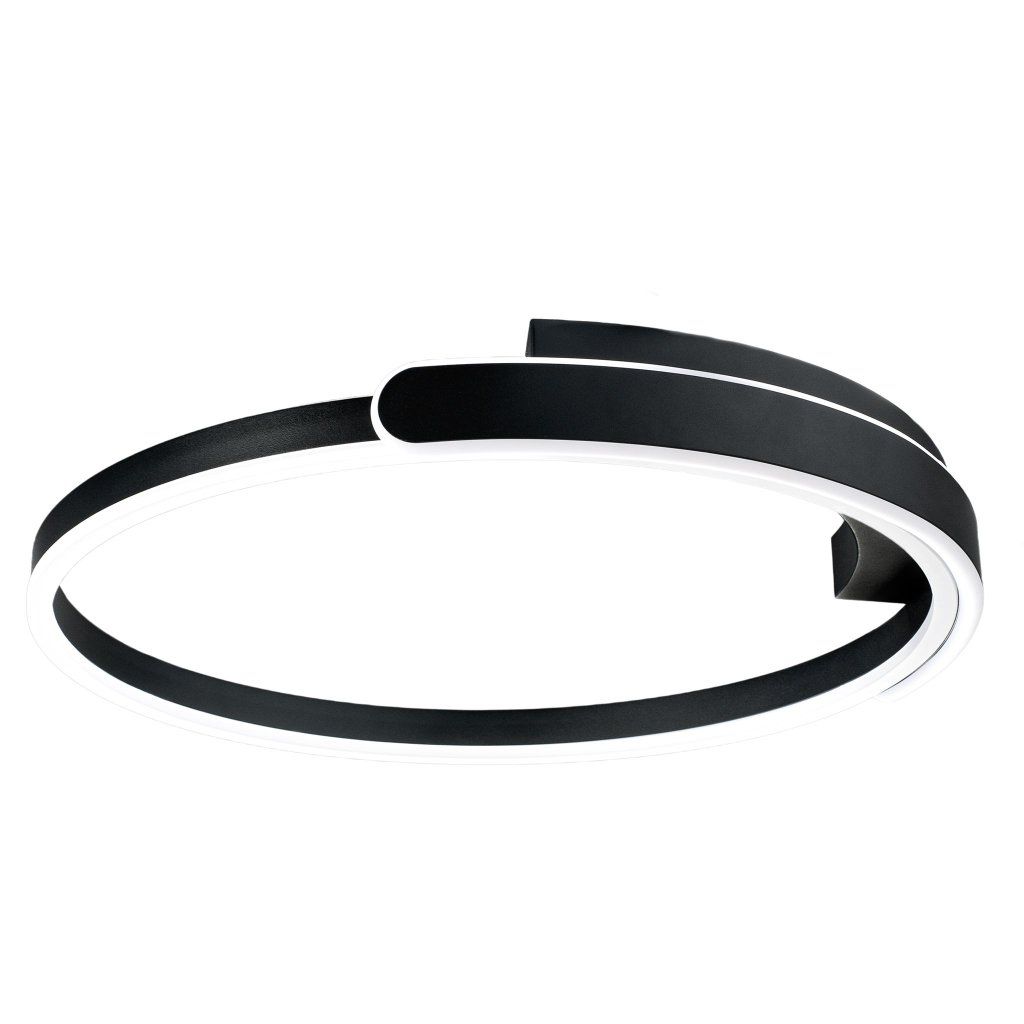 Toolight APP1927-CP Black závesná LED lampa kruh čierna ⌀505 mm – celkový pohľad