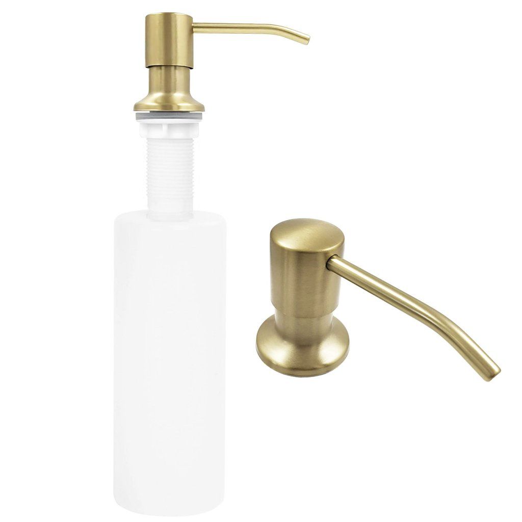 Rea Lon zlatá matná – zásobník 300 ml so stupnicou, pohľad pod drez