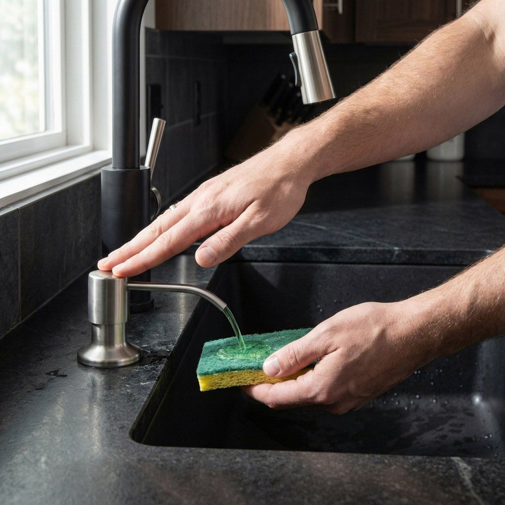 Rea Lon – oceľová pumpa dávkovača pri kuchynskom drezu, ladenie s batériou