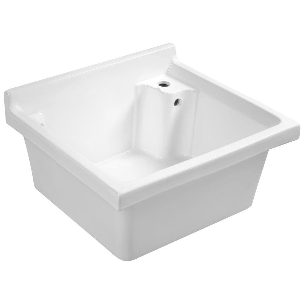 Aqualine keramická výlevka 62x55 cm biela
