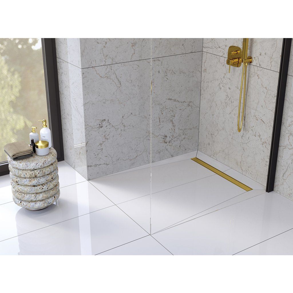 COB Basso obojstranná mriežka tile-in dlaždicová zlatá oceľová strana