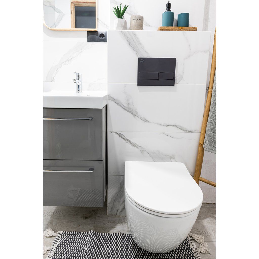 Rozmery Laveo Desna WC sedátko 362x440 mm oválny tvar