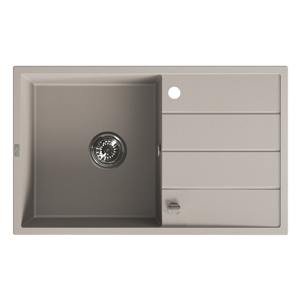 Laveo Wolin granitový kuchynský drez 480x780 béžová odkvapkávač SPW-411T