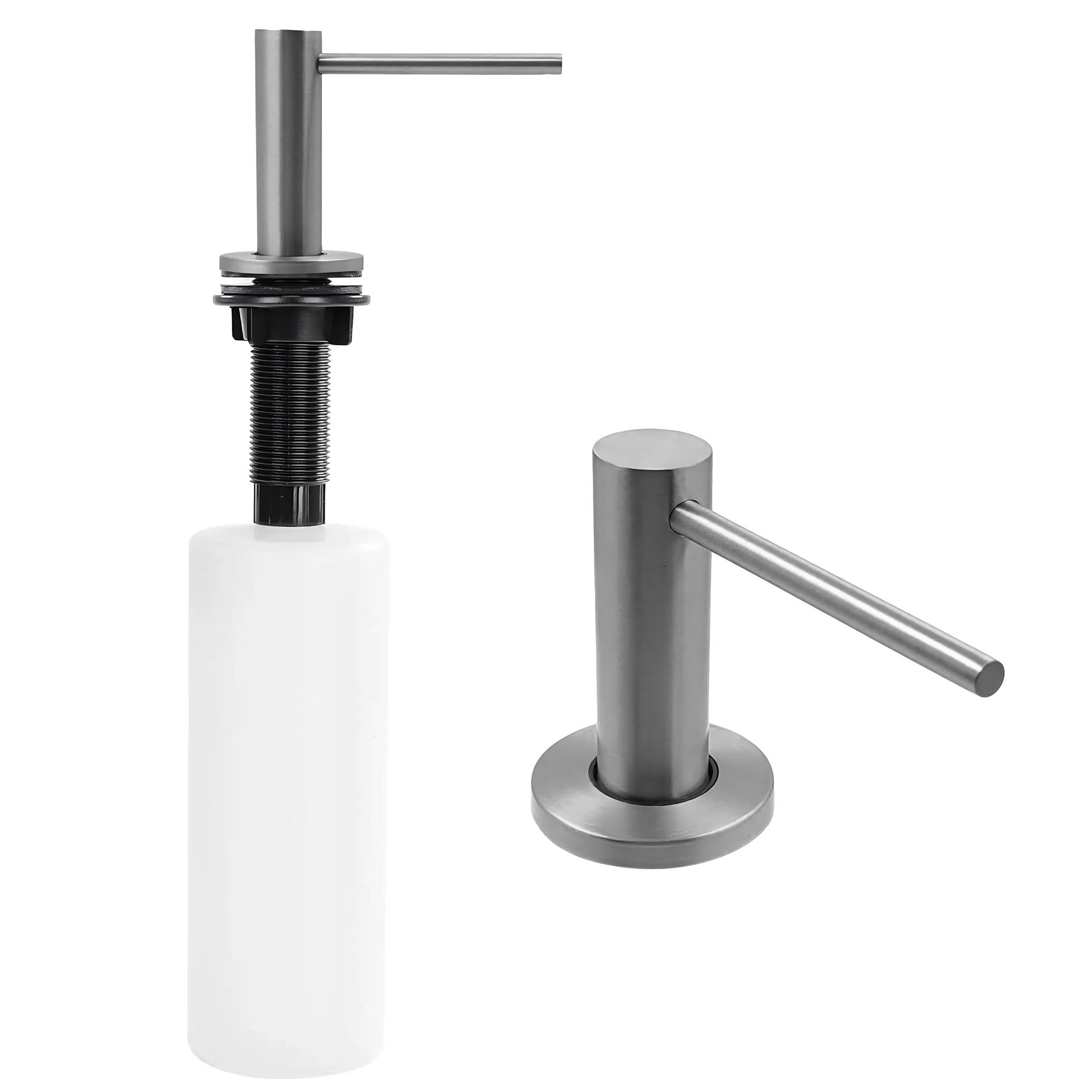 Rea DEX Brush Nickel montáž do drezu